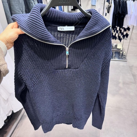 Zara Sweaters - Size Large | Zara | NWT Quarter Zip Knit Sweater